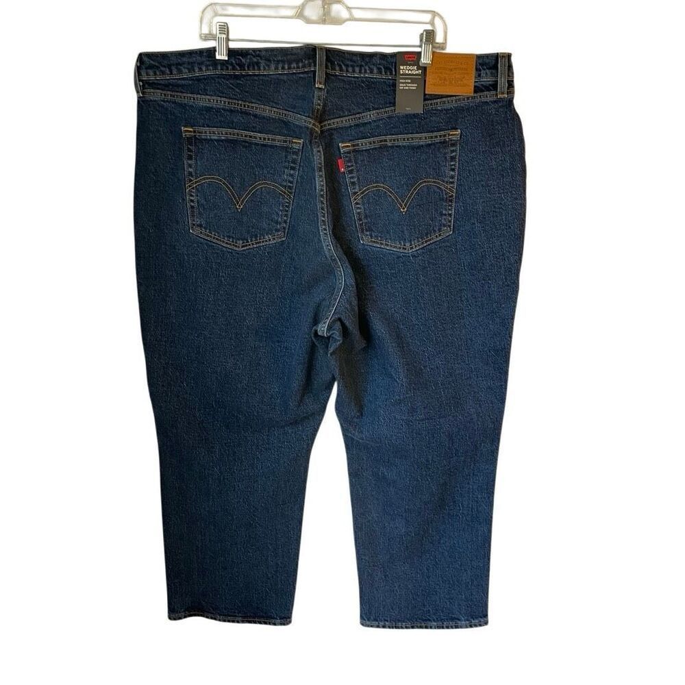 Levi’s Wedgie Straight High Rise 5 Pocket Button Fly, 22W. Plus Size - Picture 6 of 14